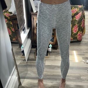 TSLA Light Blue & White Legging